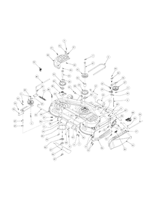 Formed Cutter Deck Diagram and Parts List for M50-KHS 53AB5BBP750-23HP-OHV Cub Cadet Lawn Tractor